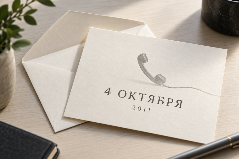 Символическая редакционная иллюстрация приглашения на презентацию 4 октября 2011 года, не подлинное приглашение Apple