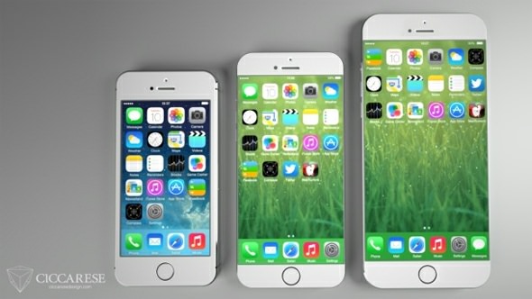 iPhone 5S, iPhone 6 (4,7"), iPhone 6 (5,5")